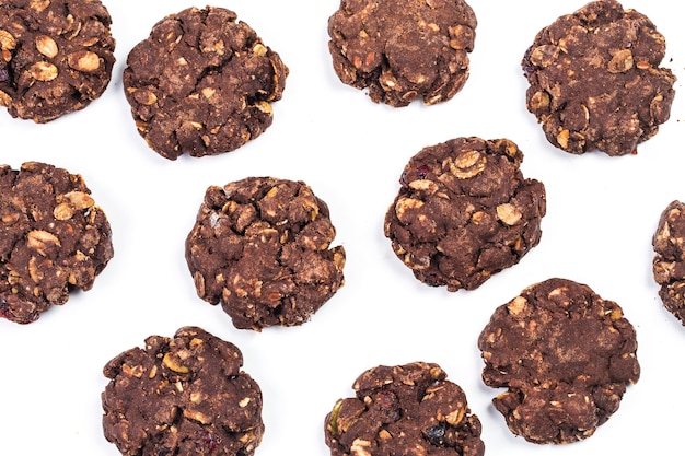 Foto galletas de avena con chocolate