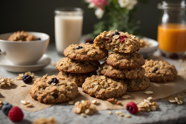 Galletas De Avena Para El Desayuno