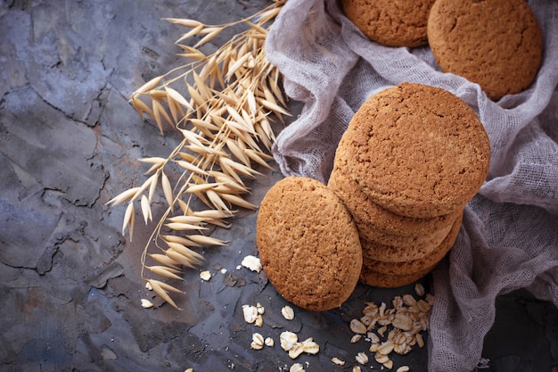 Galletas de avena dulces hechas en casa