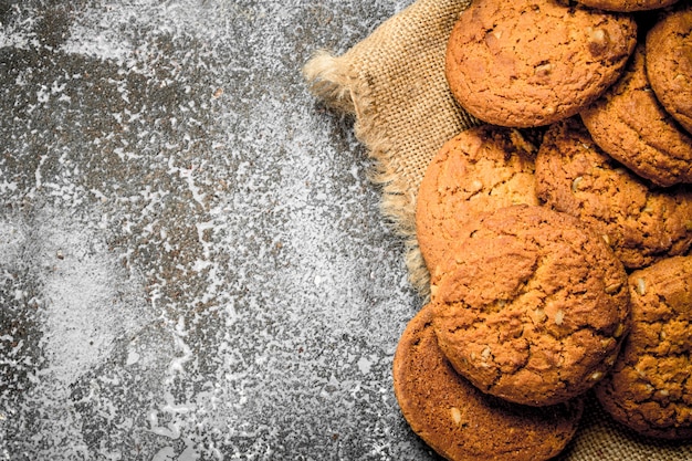 Galletas de avena fresca