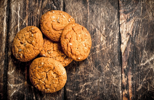 Galletas de avena fresca