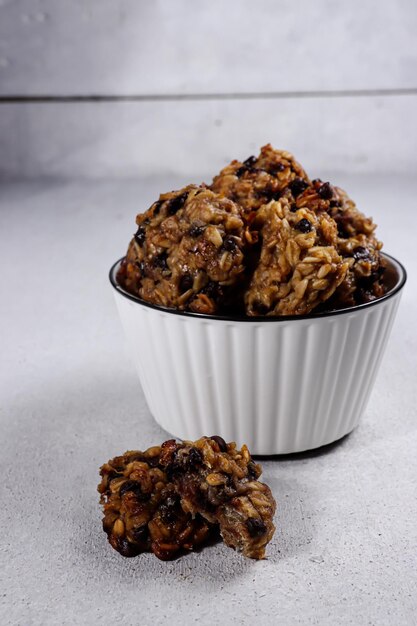 Galletas de avena kukis pisang o banana con chips de choco