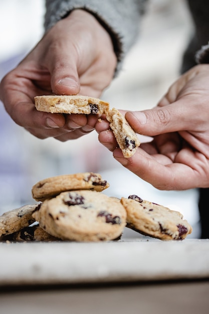 Galletas de avena y pasas.