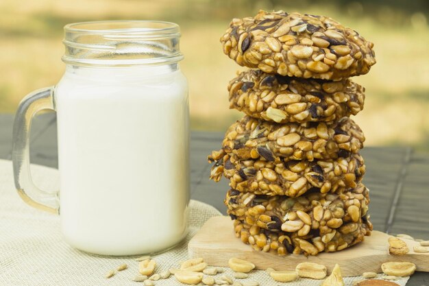 Galletas de avena con semillas y frutos secos