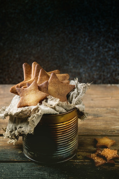 Galletas de azúcar con forma de estrella