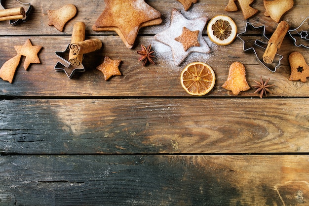 Galletas de azúcar con forma de estrella