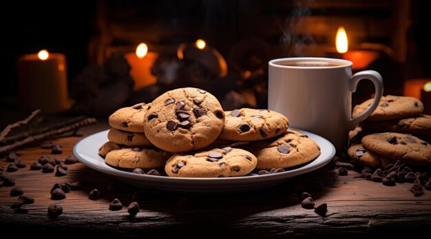 Galletas y café.