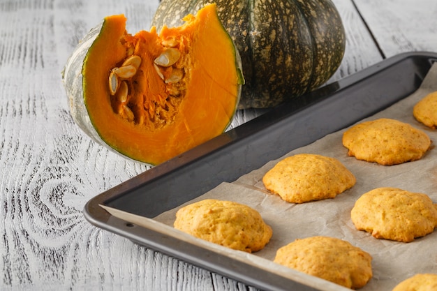 Galletas de calabaza en halloween