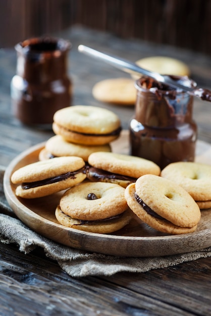 Galletas caseras con chocolate