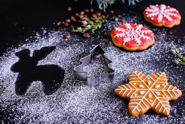 Galletas caseras navideñas de jengibre