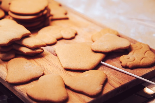 Galletas caseras de pan de jengibre para halloween