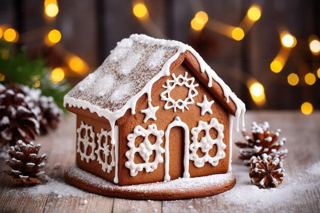 Las galletas caseras de pan de jengibre de Navidad