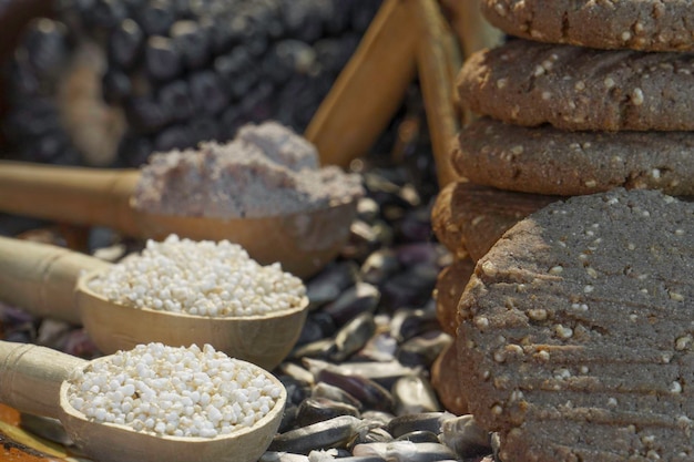 Galletas caseras de pinole con amaranto