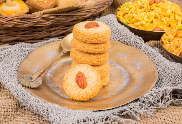 Foto galletas caseras saludables de almendras dulces