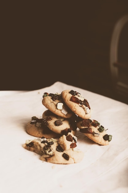 galletas con chips de chocolate negro