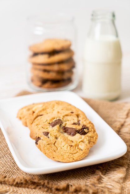 galletas con chispas de chocolate