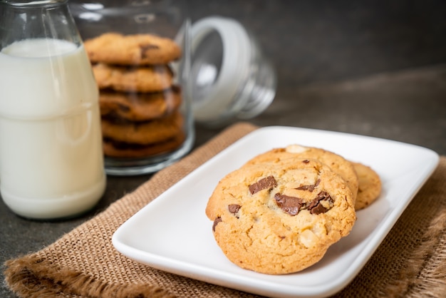 galletas con chispas de chocolate