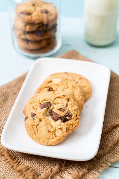 galletas con chispas de chocolate