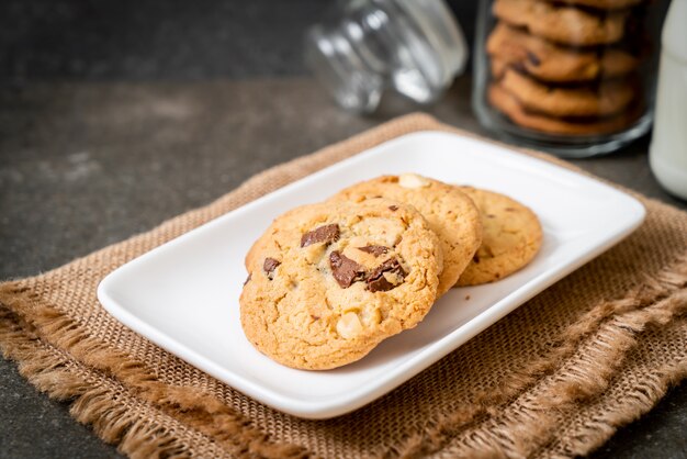 galletas con chispas de chocolate