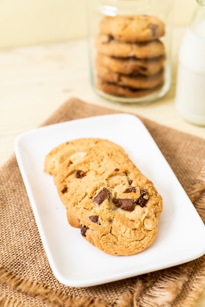 galletas con chispas de chocolate