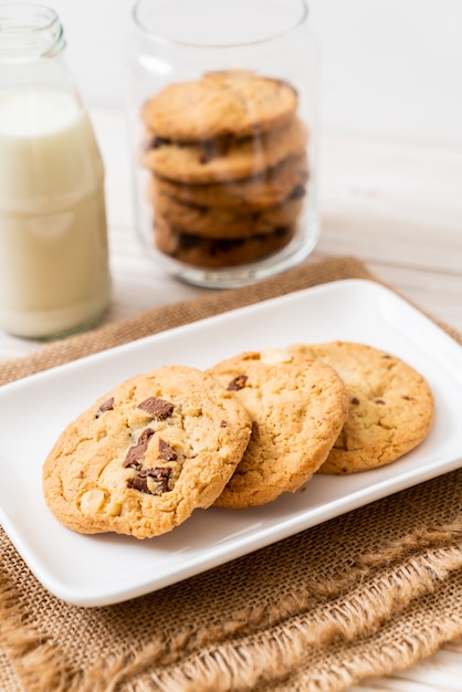 galletas con chispas de chocolate