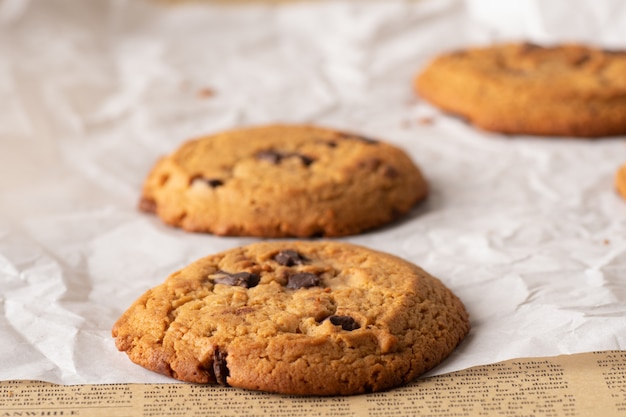 Galletas con chispas de chocolate