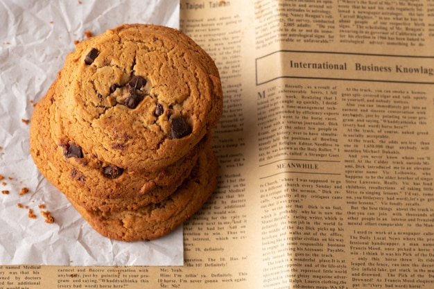 Galletas con chispas de chocolate