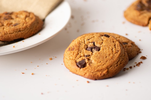 Galletas con chispas de chocolate