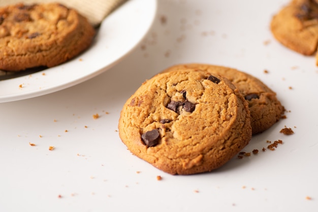 Galletas con chispas de chocolate