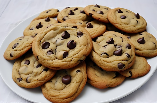 galletas con chispas de chocolate