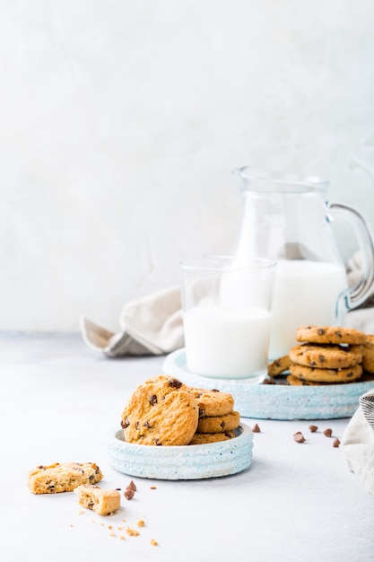 Galletas con chispas de chocolate