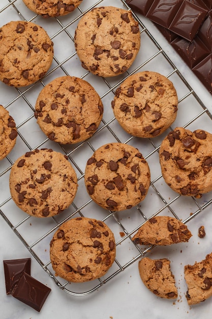 galletas con chocolate amargo