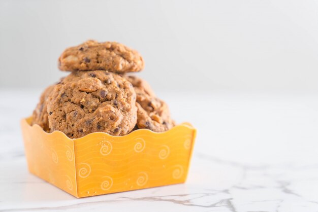 Galletas de chocolate y anacardos