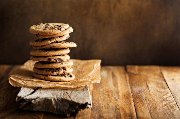 Galletas de chocolate caseras con leche