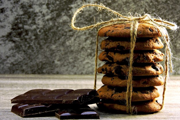 Foto galletas de chocolate caseras