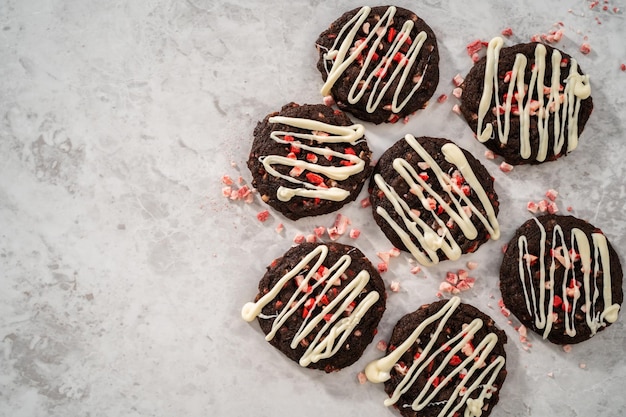 Galletas de chocolate con chips de menta