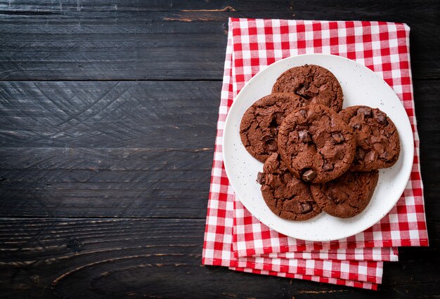 galletas de chocolate con chispas de chocolate