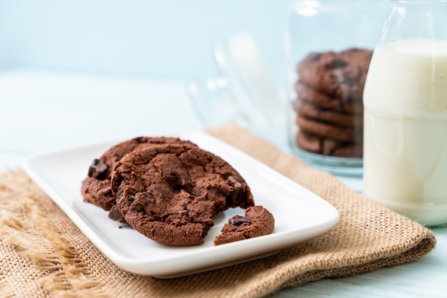 galletas de chocolate con chispas de chocolate