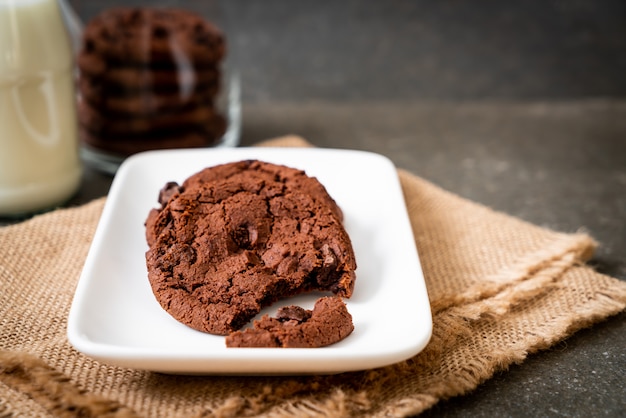 galletas de chocolate con chispas de chocolate