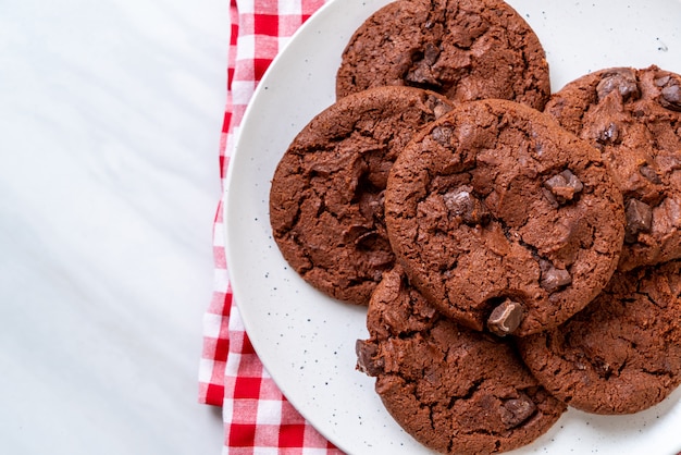 galletas de chocolate con chispas de chocolate