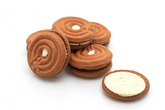 galletas de chocolate con crema