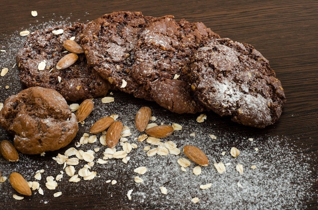 Galletas con chocolate oscuro