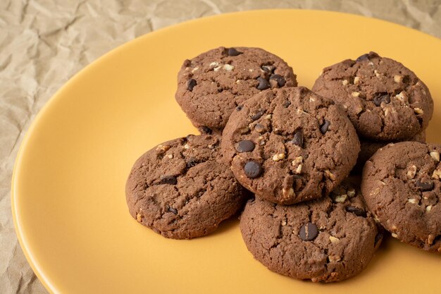 Galletas de chocolate en placa