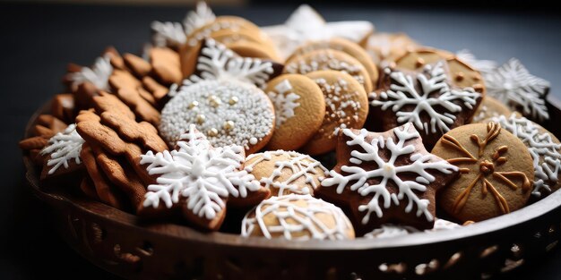 Galletas de copos de nieve