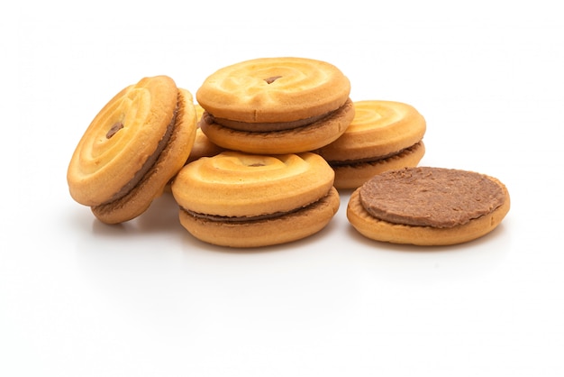 galletas con crema de chocolate