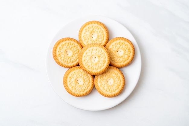 galletas con crema de mantequilla