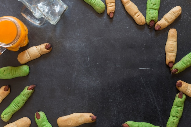 Galletas dedo halloween