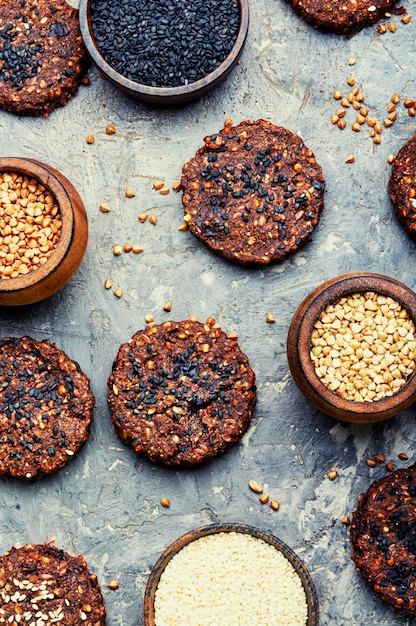 Galletas dietéticas de trigo sarraceno.