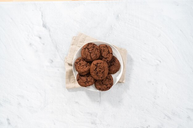 Galletas dobles con chispas de chocolate