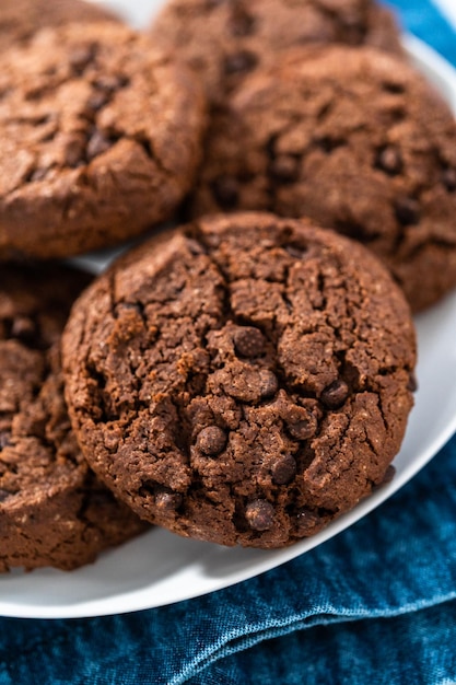 Galletas dobles con chispas de chocolate